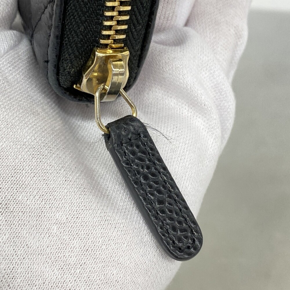 CHANEL Authentic Black Caviar Leather Wallet - Picture 7 of 8